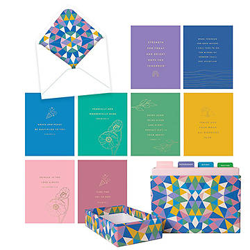 PKG 20 Kaleidoscope of Blessings Greeting Cards