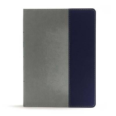 Picture of CSB Apologetics Study Bible for Students, Gray/Navy Leathertouch