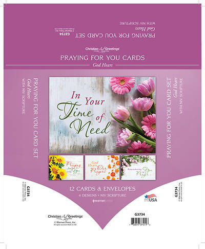 God Hears Praying for You Cards - Box of 12