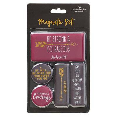 Picture of Magnet Set Be Strong & Courageous