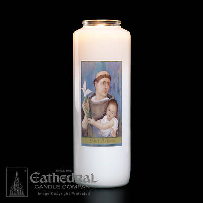 Picture of St. Anthony 6-Day Glass Prayer Candle