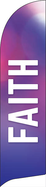 Picture of Faith Vibrant Color Flag Banner