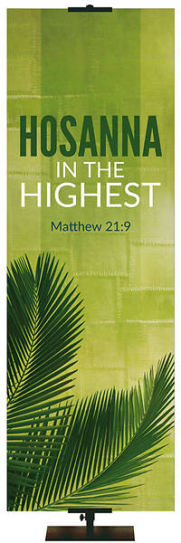 Picture of Easter Adorations Hosanna 2' x 6' Fabric Banner