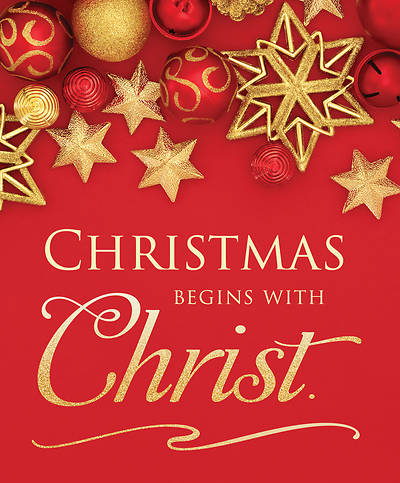 Picture of Christmas Begins with Christ Legal Size Bulletin