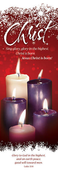 Picture of Christ Advent Week 5 Banner 2 x 6 Vinyl