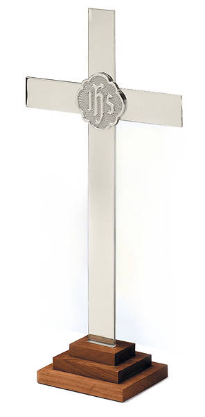 Picture of 24" SILVERPLATE CHAPEL LINE ALTAR CROSS