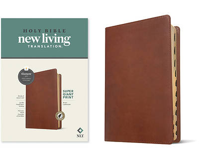 Picture of NLT Super Giant Print Bible, Filament Enabled Edition (Red Letter, Leatherlike, Brown, Indexed)
