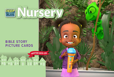 Picture of Deep Blue Nursery Bible Story Picture Cards Winter PDF Download 1-5 Students