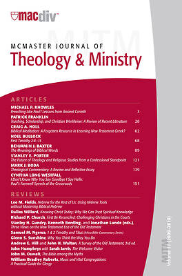 Picture of McMaster Journal of Theology and Ministry