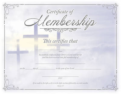 Certificate of Membership