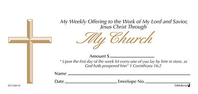 Picture of Single Fund Offering Envelope - Bulk Pack, Currency Size