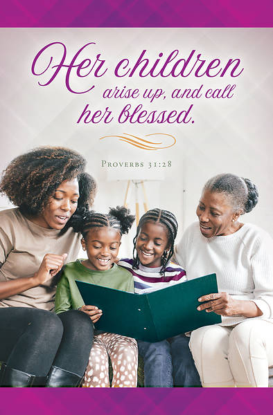 Picture of Her Children Mother's Day Regular Size Bulletin