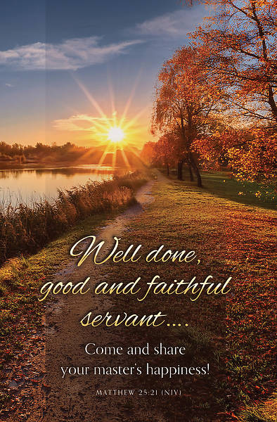 Well Done Good and Faithful Servant Funeral Bulletin