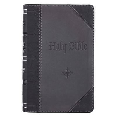 Picture of KJV Bible Giant Print 2-Tone Black/Dark Gray