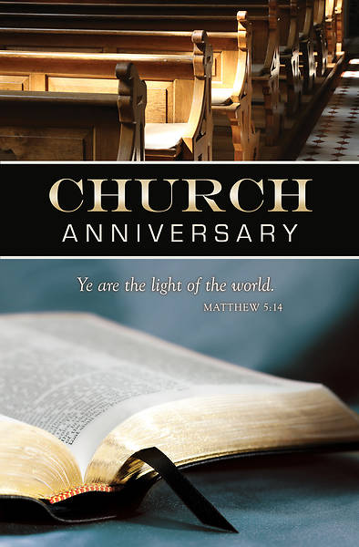 Picture of Church Anniversary General Regular Size Bulletin