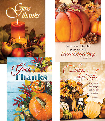 Thankful Harvest Thanksgiving Cards - Box of 12