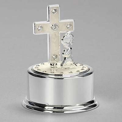 Picture of Praying Girl & Cross Music Box 5"