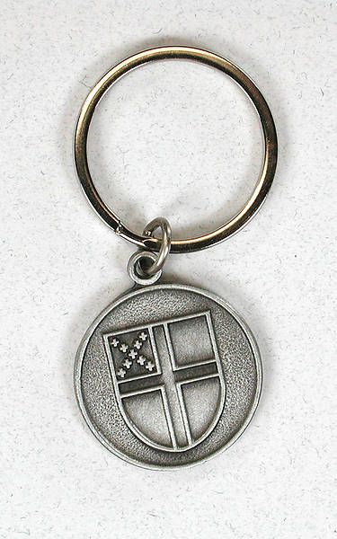 Picture of Pewter Episcopal Shield Key Ring