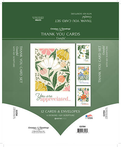 Grateful Thank You Cards - Box of 12