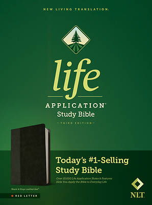 Picture of NLT Life Application Study Bible, Third Edition (Red Letter, Leatherlike, Black/Onyx)