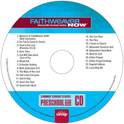 Picture of FaithWeaver Now Preschool CD Summer 2023