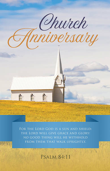 Picture of Church Anniversary Regular Size Bulletin
