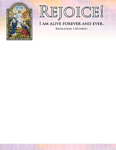 Picture of Rejoice! Easter Letterhead