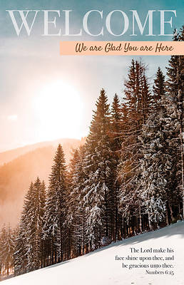 Picture of PKG 100 Winter We Are Glad You Are Here General Worship Bulletin