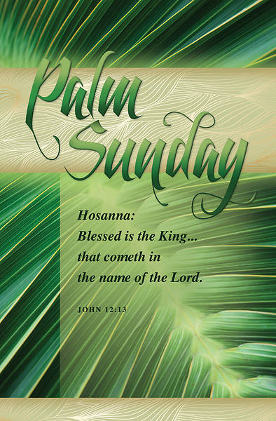 Picture of Hosanna Palm Sunday Regular Size Bulletin