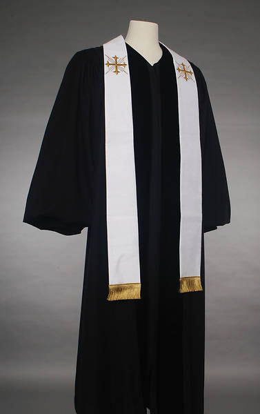 Picture of MDS White Greek Cross Stole