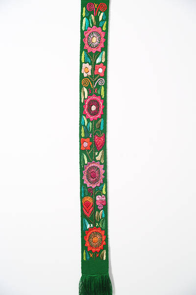 Picture of Fair Trade Green Flower Stole