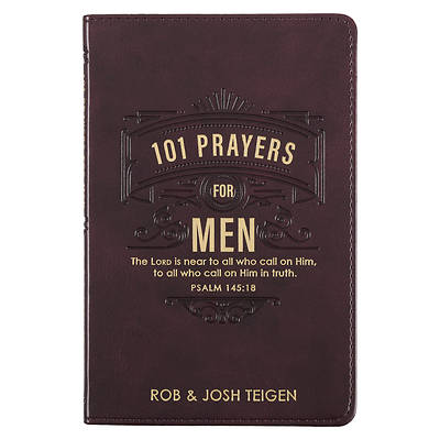 Picture of 101 Prayers for Men, Powerful Prayers to Encourage Men, Faux Leather Flexcover