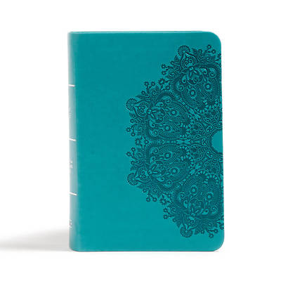 Picture of CSB Large Print Compact Reference Bible, Teal Leathertouch