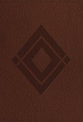 Picture of CSB Baker Illustrated Study Bible Brown, Diamond Design Leathertouch