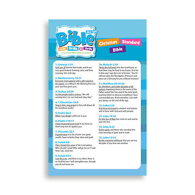 Picture of Bible Skills Drills & Thrills CSB Verse Cards Blue Cycle