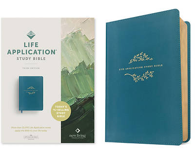 Picture of NLT Life Application Study Bible, Third Edition (Red Letter, Leatherlike, Teal Blue)