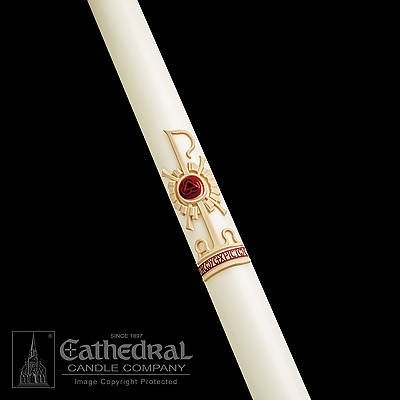 Picture of Cathedral Holy Trinity Paschal Candle 2-3/16" x 48"