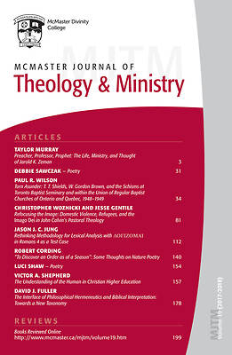 Picture of McMaster Journal of Theology and Ministry