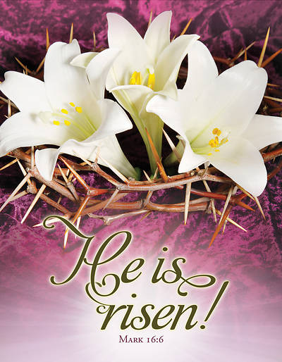 Picture of He is Risen Easter Tabloid