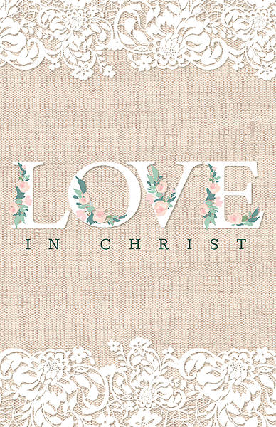 Picture of Love in Christ Wedding Regular Size Bulletin