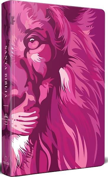 Picture of Biblia Rvr 1960 Letra Grande Tamaño Manual, TD León de Judá Rosada