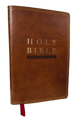 NKJV Super Giant Print New Testament, Brown Leathersoft, Red Letter, Comfort Print (Thumb Indexed)