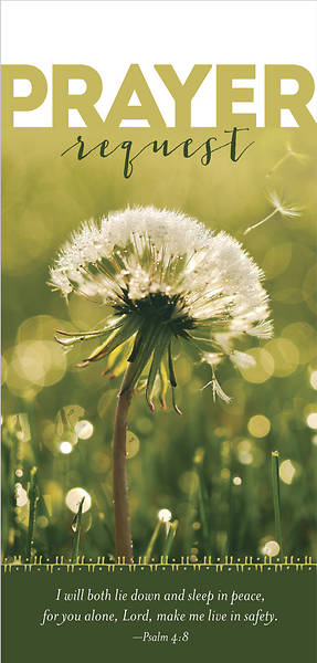 Picture of Safety Prayer Request Cards