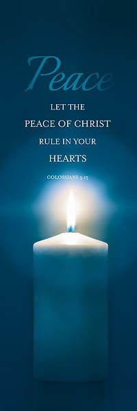 Picture of Peace Advent Candle 2' x 6' Banner
