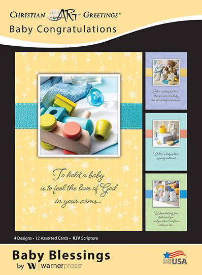 Picture of Baby Blessings Baby Congratulations Box Cards (Box of 12)