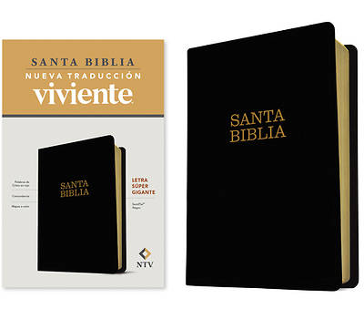 Picture of Santa Biblia Ntv, Letra Súper Gigante (Letra Roja, Sentipiel, Negro)