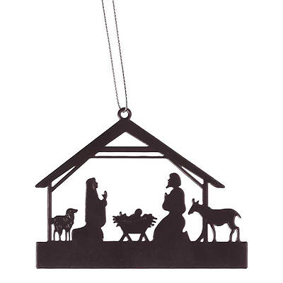Picture of Black Silhouette Nativity Ornament