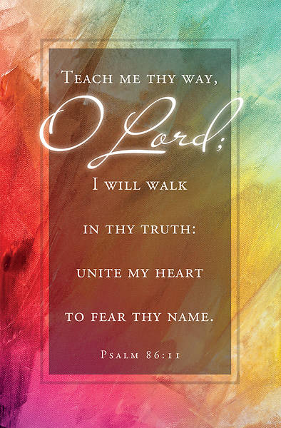 Picture of Teach Me Thy Way General Regular Size Bulletin