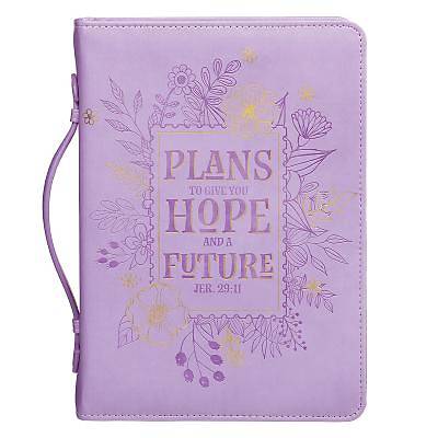 Bible Cover Large Lux-Leather Pastel Floral