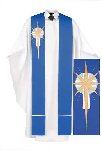 Picture of Blue Cross Orb Star Stole